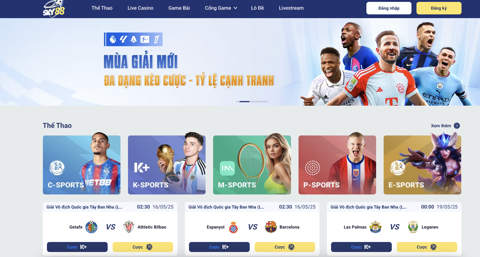 Chương trình nhà cái tặng tiền cược miễn phí khi đăng ký Sky88
